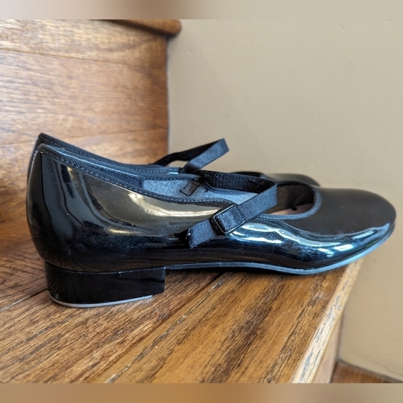 Capezio Tap Dance Shoes Mary Jane style black patent leather  shoes women's Sz 8 - Picture 8 of 11